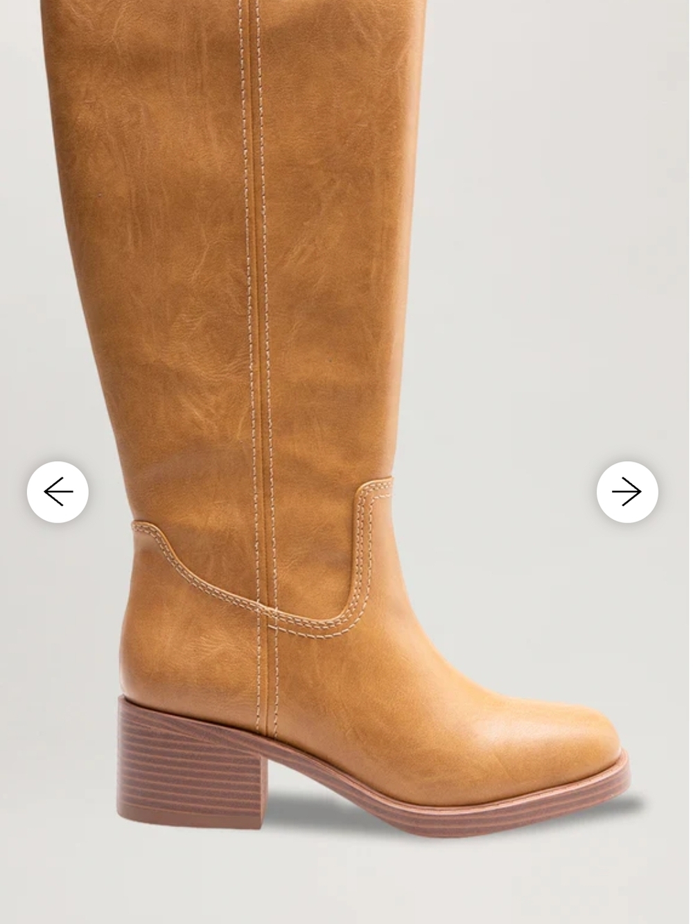 Indigo Rd IROSHAN Mustang Knee High Faux Leather Block Heel Boots Size5.5M